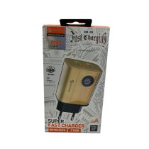 شارژر دیواری دوپورت همراه با کابل تایپ سی Soloffer TC-53 fast charger